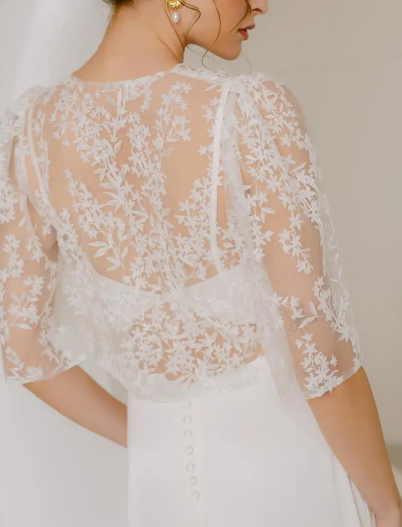 Robe de Mariée Elara et Top Ayla - Rembo Atelier - Promesse Mariage