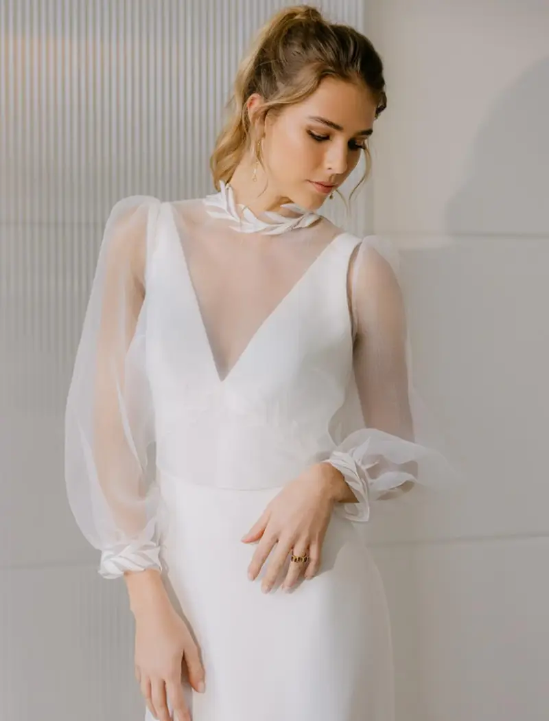 Robe de Mariée Rosemary et Remi top - Rembo Atelier - Promesse Mariage