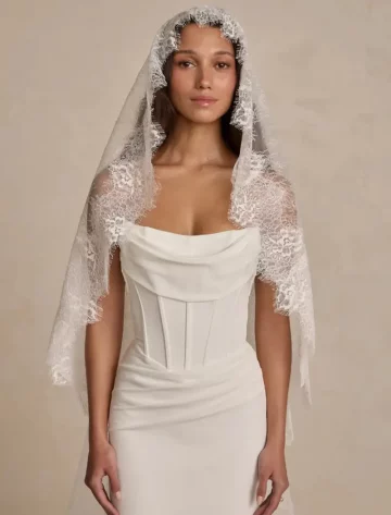 Voile Dentelle Chantilly - Capes et Voiles - Promesse Mariage