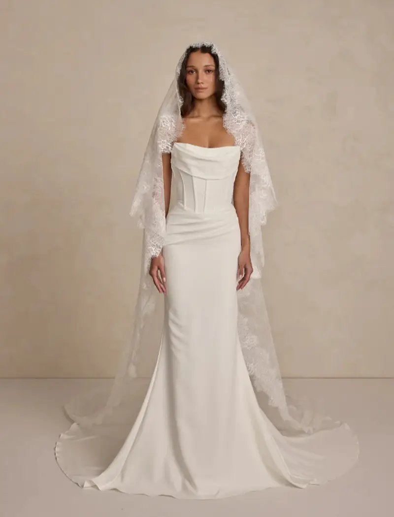 Voile Dentelle Chantilly - Capes et Voiles - Promesse Mariage